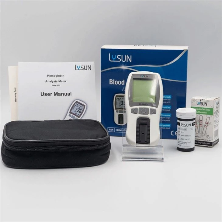 HB Meter Machine With Lancets And Test Strips