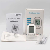 Ntshav Qab Zib Qab Zib Hauv Tsev Siv Ntshav Qab Zib Ntshav Qab Zib Meter Nrog Strips CE ISO13485 Pom Zoo