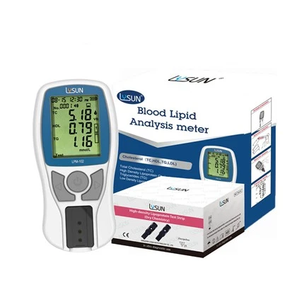 LPM -102 Ntshav Lipid Analysis Meter Rau High-density Lipoprotein Total Cholesterol Triglyceride Test
