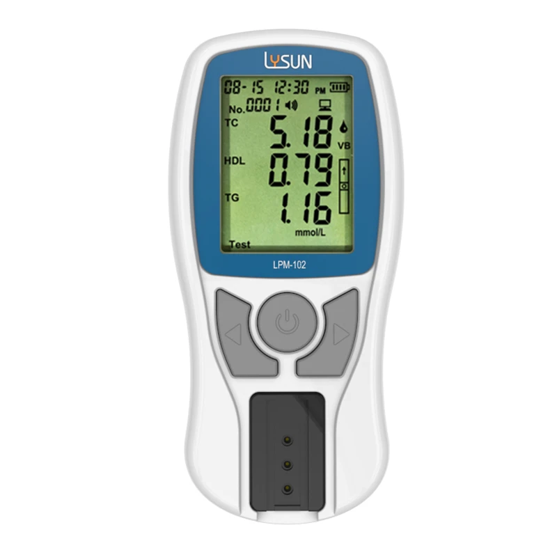 Lpm -102} ntshav nti ntsuas ntshav ntsuas poct analyzer kev sim TC HDL