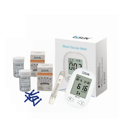 Glucometer strips strips ntshav qab zib noj qab zib