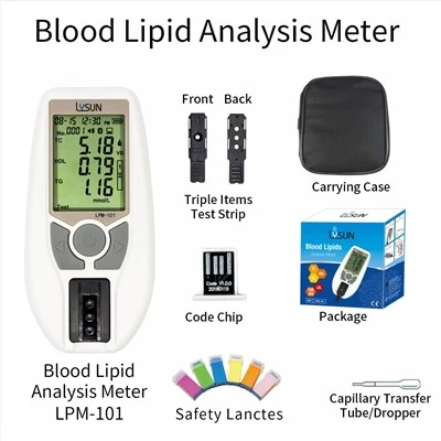 LPM -101 Lipid Meter Siv Siv Chresterol Lawb Ntshav Lipid
