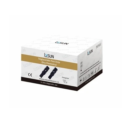 Triglycerides Test Strip For Blood Lipid Analysis Meter Blood Test Machine TGS-101 Best Quality